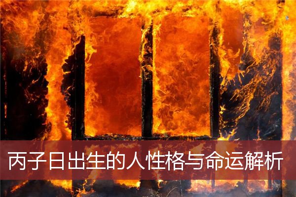 丙子日出生的人性格与命运解析