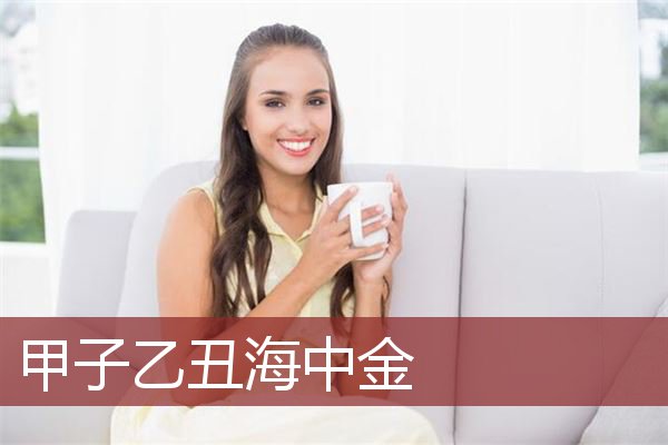 甲子乙丑海中金 