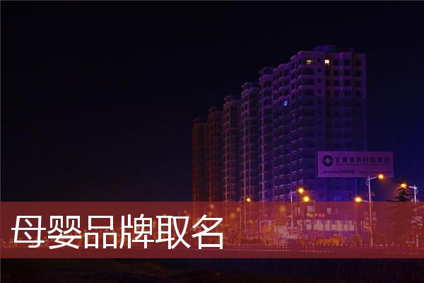 母婴品牌取名