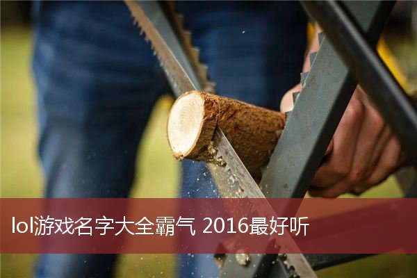 lol游戏名字大全霸气 2016最好听