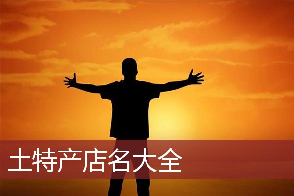 土特产店名大全