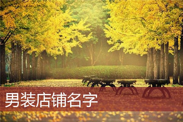 男装店铺名字