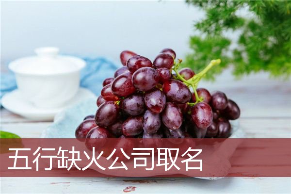 五行缺火公司取名