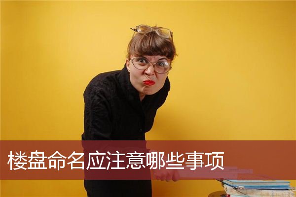楼盘命名应注意哪些事项
