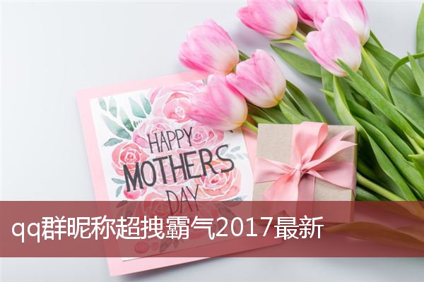 qq群昵称超拽霸气2017最新