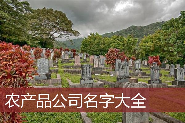 农产品公司名字大全