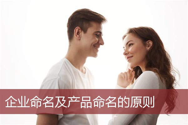 企业命名及产品命名的原则