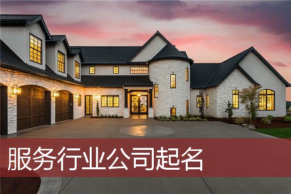 服务行业公司起名