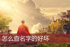 怎么查名字的好坏